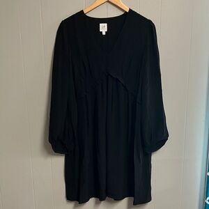 NWOT GAP Maternity V Neck Dress Large Long Sleeve New without Tags